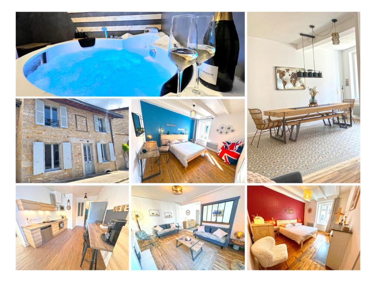 Gite Cosy Avec Jacuzzi Classe 3 Etoiles Poncin Exterior foto